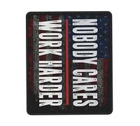 Mouse Pad Usa Flag Nobody Cares Work Harder Desk Mat Soft Mousepad Comfort Mouse Mats For Work Home Computers 25X30CM