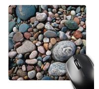 Mouse Pad Usa Michigan Polished Pebbles On The Shore Of Lake Comfortable Mousepad Ergonomic Mouse Mat For Typing Laptop Work 25X30cm