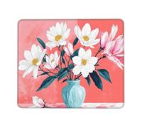 Mouse Pad Vase Small Mouse Mat 27 x 22cm with Non-Slip Rubber Base, Waterproof Mousepad, Gaming Mousemat for Women Kids Men Laptops Keyboard Tray Home Traveling Office Accessories D-385