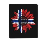 Mouse Pad Vintage Sunflower Norway Flag Norwegian Norseland Mouse Mats Durable Mousepad Soft Desk Mat For Work Home Office 25X30CM