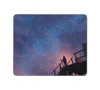 Mouse Pad Washable Computer Mouse Mat with Non-Slip Rubber Base Look up at The Stars Mouse Pad Gaming Mouse Mat Non-Slip Rubber Funny Mousepad for Computer Laptop Gamer 7.9x9.4 inch