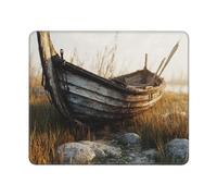 Mouse Pad Washable Computer Mouse Mat with Non-Slip Rubber Base Old Viking Boats Mouse Pad Gaming Mouse Mat Non-Slip Rubber Funny Mousepad for Computer Laptop Gamer 7.9x9.4 inch