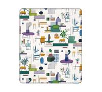 Mouse Pad Washable Computer Mousepad with Anti-Slip Rubber Base Mid Century Modern Mouse Mat Gaming Keyboard Mat Desk Accessories Ultra-Smooth Office Mousepad for Laptop Office Home 7.9x9.4 inch