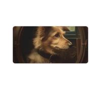 Mouse Pad Washable Computer Mousepad with Non-Slip Rubber Base Arabesque Dog Mouse Mat for Laptop Desk Accessories Mat Gaming Mousepad for Office Table Computer Home 30x60cm