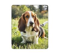 Mouse Pad Washable Computer Mousepad with Non-Slip Rubber Base Basset Hound Mouse Mat for Laptop Desk Accessories Mat Gaming Mousepad for Office Table Computer Home 25x30 cm