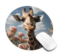 Mouse Pad Washable Computer Mousepad with Non-Slip Rubber Base Beautiful giraffe Mouse Mat for Laptop Desk Accessories Mat Gaming Mousepad for Office Table Computer Home 2 PCS