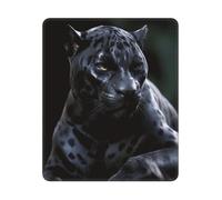 Mouse Pad Washable Computer Mousepad with Non-Slip Rubber Base Black Panther Mouse Mat for Laptop Desk Accessories Mat Gaming Mousepad for Office Table Computer Home 25x30 cm
