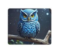 Mouse Pad Washable Computer Mousepad with Non-Slip Rubber Base blue owl Mouse Mat for Laptop Desk Accessories Mat Gaming Mousepad for Office Table Computer Home 25x30 cm