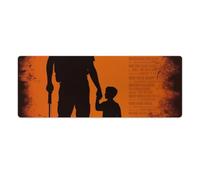 Mouse Pad Washable Computer Mousepad with Non-Slip Rubber Base Daddy Little Boy Poems Mouse Mat for Laptop Desk Accessories Mat Gaming Mousepad for Office Table Computer Home 30x80cm