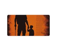 Mouse Pad Washable Computer Mousepad with Non-Slip Rubber Base Daddy Little Boy Poems Mouse Mat for Laptop Desk Accessories Mat Gaming Mousepad for Office Table Computer Home 30x60cm