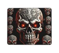 Mouse Pad Washable Computer Mousepad with Non-Slip Rubber Base Evil skull Mouse Mat for Laptop Desk Accessories Mat Gaming Mousepad for Office Table Computer Home 8.3 x 10.3 in