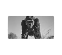 Mouse Pad Washable Computer Mousepad with Non-Slip Rubber Base Gorilla in The Grass Mouse Mat for Laptop Desk Accessories Mat Gaming Mousepad for Office Table Computer Home 30x60cm