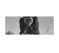 Mouse Pad Washable Computer Mousepad with Non-Slip Rubber Base Gorilla in The Grass Mouse Mat for Laptop Desk Accessories Mat Gaming Mousepad for Office Table Computer Home 30x80cm