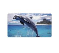 Mouse Pad Washable Computer Mousepad with Non-Slip Rubber Base Jumping Whales Mouse Mat for Laptop Desk Accessories Mat Gaming Mousepad for Office Table Computer Home 40X75cm