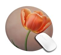 Mouse Pad Washable Computer Mousepad with Non-Slip Rubber Base Orange tulip Mouse Mat for Laptop Desk Accessories Mat Gaming Mousepad for Office Table Computer Home 1 PC