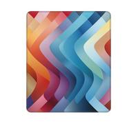 Mouse Pad Washable Computer Mousepad with Non-Slip Rubber Base Rainbow Curve Mouse Mat for Laptop Desk Accessories Mat Gaming Mousepad for Office Table Computer Home 25x30 cm