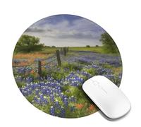 Mouse Pad Washable Computer Mousepad with Non-Slip Rubber Base Texas Bluebonnets Scenery Mouse Mat for Laptop Desk Accessories Mat Gaming Mousepad for Office Table Computer Home 1 PC