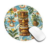 Mouse Pad Washable Computer Mousepad with Non-Slip Rubber Base Vintage Aloha Tiki Pattern Mouse Mat for Laptop Desk Accessories Mat Gaming Mousepad for Office Table Computer Home 2 PCS