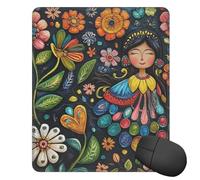 Mouse Pad Washable Mousepad with Non-Slip Rubber Base Mexican Folk Art Boho Mouses Mat for Laptop Desk Pad Gaming Mousepad for Office Computer Home 25x30 CM