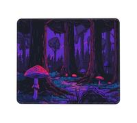 Mouse Pad Water Lilies Mushrooms Small Mouse Mat 30 x 25cm with Non-Slip Rubber Base, Waterproof Mousepad, Gaming Mousemat for Women Men Laptops Keyboard Tray Home Traveling Office Accessories D-854