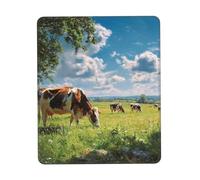 Mouse Pad Waterproof Gaming Mousepad with Non-Slip Rubber Base cows grazing Mouse Mat Computer Mousepad for Laptop Washable Desk Mat for Office Table Home 25x30 cm