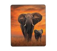 Mouse Pad Waterproof Gaming Mousepad with Non-Slip Rubber Base Cute Wild Elephant Mouse Mat Computer Mousepad for Laptop Washable Desk Mat for Office Table Home 25x30 cm
