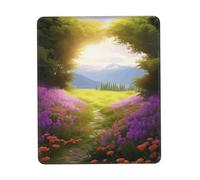 Mouse Pad Waterproof Gaming Mousepad with Non-Slip Rubber Base Flowers Field Mouse Mat Computer Mousepad for Laptop Washable Desk Mat for Office Table Home 25x30 cm