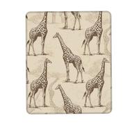 Mouse Pad Waterproof Gaming Mousepad with Non-Slip Rubber Base Hand Drawn Giraffes Mouse Mat Computer Mousepad for Laptop Washable Desk Mat for Office Table Home 25x30 cm