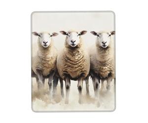 Mouse Pad Waterproof Gaming Mousepad with Non-Slip Rubber Base Sheeps Watercolor Mouse Mat Computer Mousepad for Laptop Washable Desk Mat for Office Table Home 25x30 cm