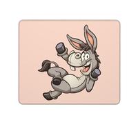 Mouse Pad Waving Cartoon Donkey Mouse Mats Non-Slip Desk Mat Durable Mousepad For Office Work Computers 25X30CM
