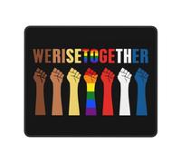 Mouse Pad We Rise Together Equality Social Desk Mat Comfort Mouse Mats Soft Mousepad For Office Work Computers 25X30CM