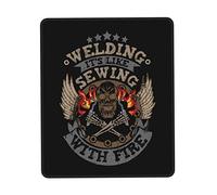 Mouse Pad Welding It'S Like Sewing With Fire Funny Welder 1 Mouse Mats Soft Mousepad Comfort Desk Mat For Office Work Computers 25X30CM