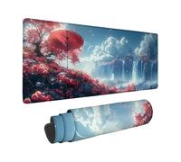 Mouse Pad White, Fall Mouse Mat 1200x600x3mm with Stitched Edges, Large Gaming Mousepad Non-Slip Rubber Base Design, Waterproof Mousemat for Computers Laptop Desk Office Accessories, Gifts -zzg250504