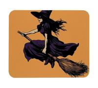 Mouse Pad, Witch Broom Print Multifunctional Gaming Mousepad Ergonomic Mousepads For Work Studying Laptop 25X30Cm