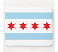 Mouse Pad with Flag of Chicago Computer Mouse Mat Desk Accessories 9.5"x8" Color:Flag of Chicago