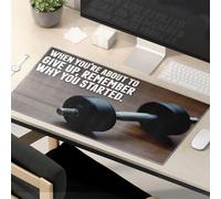 Mouse Pad With Funny Sayings Motivation: Remember Why You Started Mouse Pad Funny Mousepads For Work Desk Pad Large