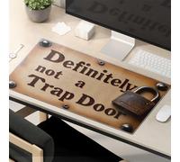 Mouse Pad With Funny Sayings Unlocking The Mystery: Definitely Not A Trap Door Mouse Pad Funny Mousepads For Work Desk Pad Large