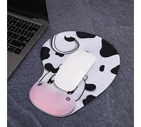 Mouse Pad with Gel Wrist Support for Office and Gaming, Comfortable Hand Guard Mat in Pure Natural Silica Gel, 9.1 X 7.5in