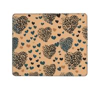 Mouse Pad with Non-Slip Rubber Base 10 x 12 inch Mouse Mat with Stitched Edge Leopard Love Gaming Mousepad for Wireless Mouse Computer Laptop Home Office Desk Pad