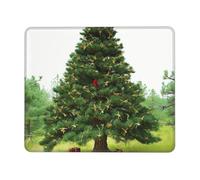 Mouse Pad with Non-Slip Rubber Base 7.9 x 9.5 in Mouse Mat with Stitched Edge Garlad Pine Tree Gaming Mousepad for Wireless Mouse Computer Laptop Home Office Desk Pad