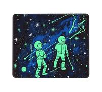 Mouse Pad with Non-Slip Rubber Base 7.9 x 9.5 in Mouse Mat with Stitched Edge Glow in The Dark Gaming Mousepad for Wireless Mouse Computer Laptop Home Office Desk Pad