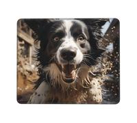 Mouse Pad with Non-Slip Rubber Base 7.9 x 9.5 in Mouse Mat with Stitched Edge Pastor Border Collie Gaming Mousepad for Wireless Mouse Computer Laptop Home Office Desk Pad