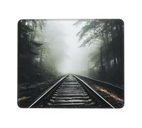 Mouse Pad with Non-Slip Rubber Base 7.9 x 9.5 in Mouse Mat with Stitched Edge Railway in The Fog Gaming Mousepad for Wireless Mouse Computer Laptop Home Office Desk Pad