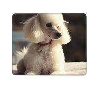 Mouse Pad with Non-Slip Rubber Base 7 x 8.6 in Mouse Mat with Stitched Edge French Poodle Gaming Mousepad for Wireless Mouse Computer Laptop Home Office Desk Pad