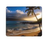 Mouse Pad with Non-Slip Rubber Base 7 x 8.6 in Mouse Mat with Stitched Edge Hawaii Beach Gaming Mousepad for Wireless Mouse Computer Laptop Home Office Desk Pad