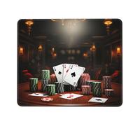 Mouse Pad with Non-Slip Rubber Base 7 x 8.6 in Mouse Mat with Stitched Edge Poker Tournament Gaming Mousepad for Wireless Mouse Computer Laptop Home Office Desk Pad