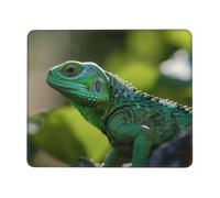 Mouse Pad with Non-Slip Rubber Base 8.3 x 10.3 in Mouse Mat with Stitched Edge Green Lizard Gaming Mousepad for Wireless Mouse Computer Laptop Home Office Desk Pad
