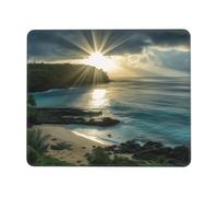 Mouse Pad with Non-Slip Rubber Base 8.3 x 10.3 in Mouse Mat with Stitched Edge Hawaii Sunbeams Gaming Mousepad for Wireless Mouse Computer Laptop Home Office Desk Pad