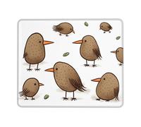Mouse Pad with Non-Slip Rubber Base 8.3 x 10.3 in Mouse Mat with Stitched Edge Kiwi Birds Cute Gaming Mousepad for Wireless Mouse Computer Laptop Home Office Desk Pad
