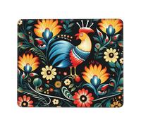 Mouse Pad with Non-Slip Rubber Base 8.3 x 10.3 in Mouse Mat with Stitched Edge Polish Folk Art Pattern Gaming Mousepad for Wireless Mouse Computer Laptop Home Office Desk Pad